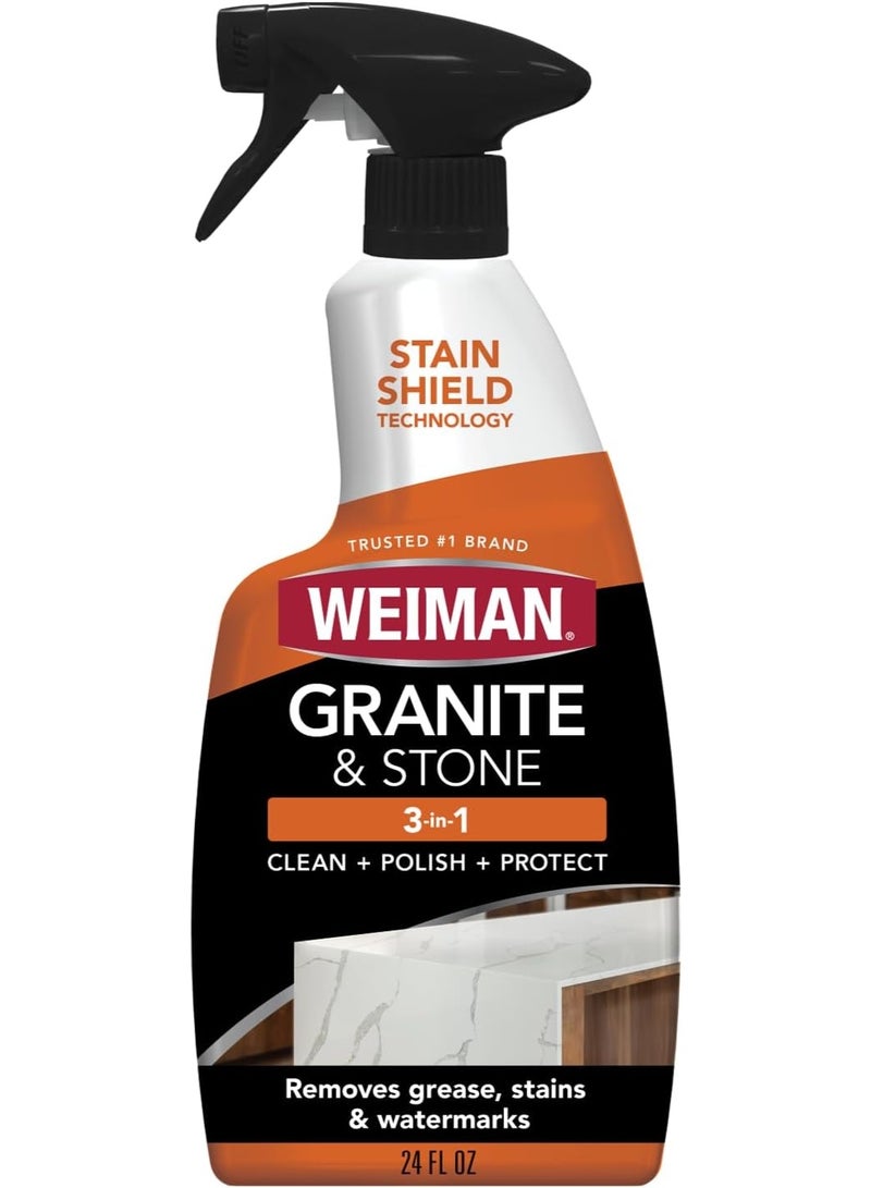 Weiman Granite Stone Clean, Polish and Protect - 24 Ounce - Image 1