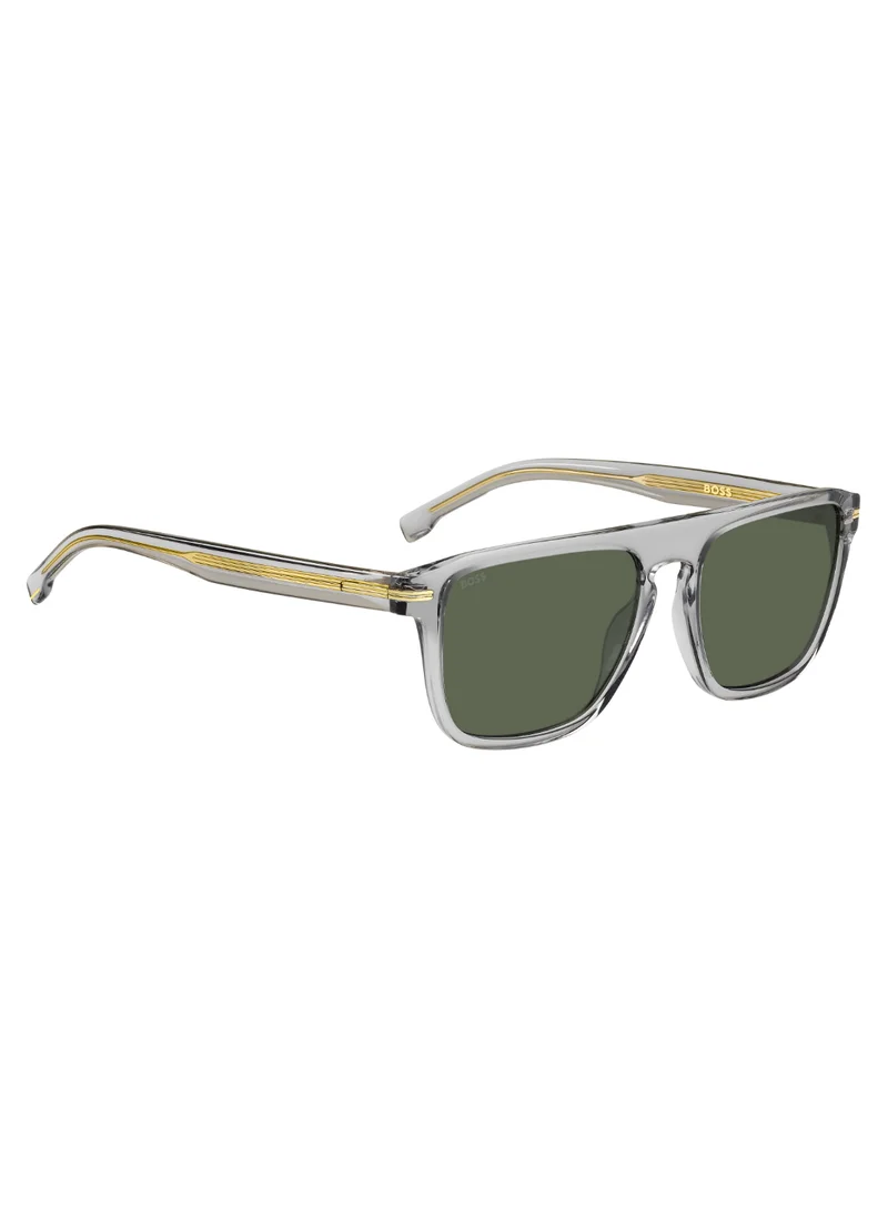 بوس Men's UV Protection Sunglasses Boss 1599/S Grey 43.9 - Lens Size: 56 Mm