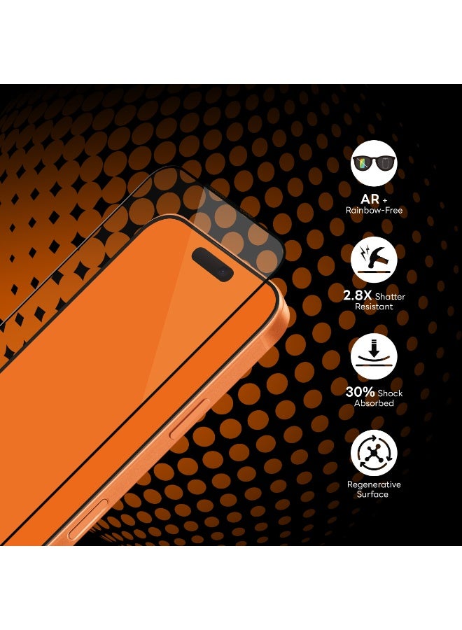 ArmorPro iPhone 17 Pro, D3O Screen Protector, D3O Shock Protection, HD Clarity, Anti-Reflective Clear - Image 3