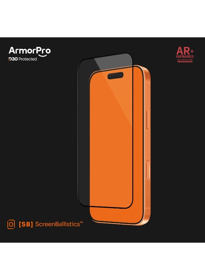 ArmorPro iPhone 17 Pro, D3O Screen Protector, D3O Shock Protection, HD Clarity, Anti-Reflective Clear - Image 1