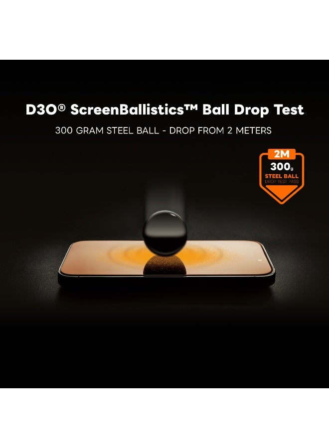 ArmorPro iPhone 17 Pro, D3O Screen Protector, D3O Shock Protection, HD Clarity, Anti-Reflective Clear - Image 2