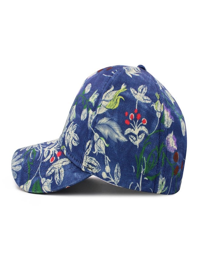 VRITRAZ Women Polyester Stylish Sun Protection Baseball Caps, Summer , Sports Caps With Adustable Strap (Blue 3), Free size - Image 4
