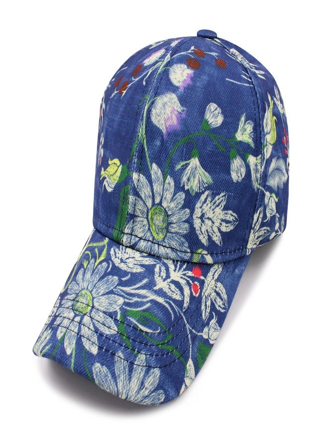 VRITRAZ Women Polyester Stylish Sun Protection Baseball Caps, Summer , Sports Caps With Adustable Strap (Blue 3), Free size - Image 2