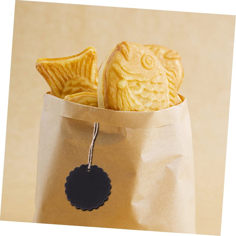 Kraft Paper Hanging Tags with Rope 100pcs Blank Labels for Packaging Crafting Decoration - Image 4