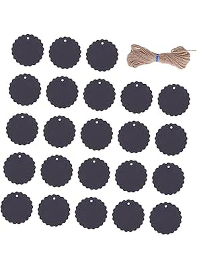 Kraft Paper Hanging Tags with Rope 100pcs Blank Labels for Packaging Crafting Decoration - Image 1