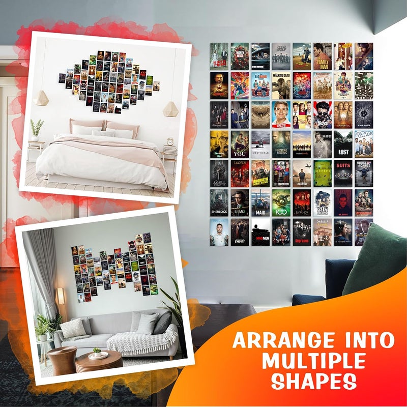 CodersParadise Web Series Wall Collage Kit – Pack of 54 Aesthetic 4x6 Inch Multicolor Posters for Bedroom & Living Room Décor | Web Series Inspired Wall Art Prints + Self-Adhesive Glue Dots - Image 4
