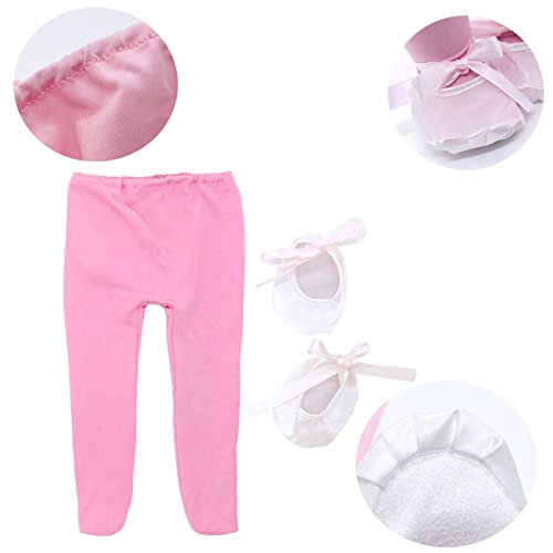 SAIBURAZ 18" Doll Clothes Ballet Ballerina Outfits 5pcs Dance Dress for American OG18 Inch Doll Accessories Sets Girl Doll Clothes Gifts - Image 5