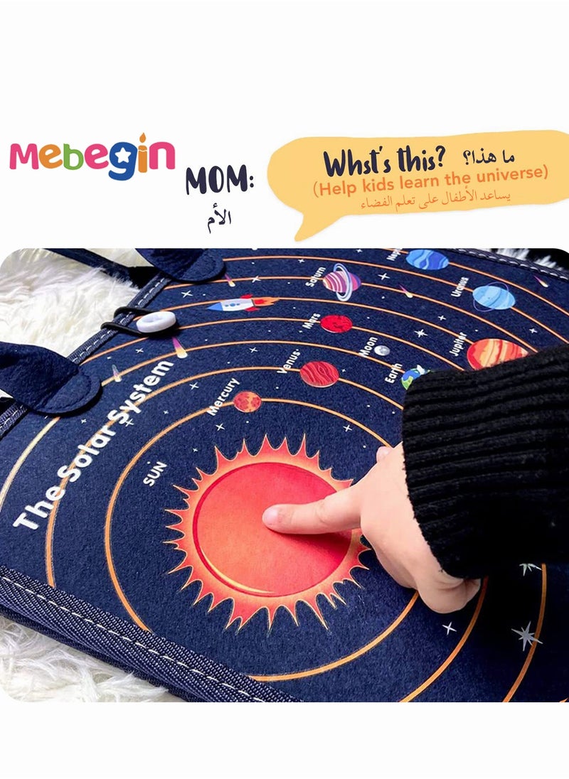 15 in 1 Felt Busy Board, Sensory Activity Board, Travel-friendly Busy Board for Toddlers, Preschool Education Learning Fine Motor Skills, Handy to Take Out, Great Educational Gift Choice  - Image 2
