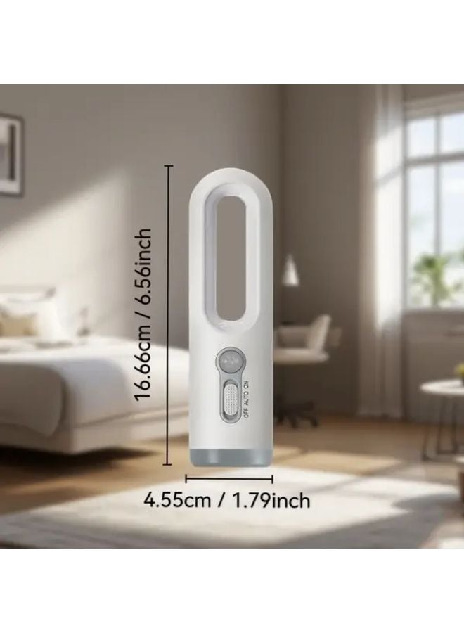 White Portable USB Rechargeable LED Floodlight Handheld Flashlight For Indoor Reading - Image 4