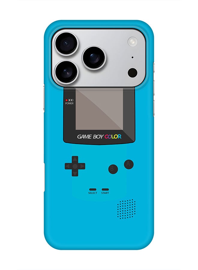 Stylizedd For iPhone 17 Pro,Case, [Compatible with MagSafe] Magnetic cover Slim fit Protection Matte, - Gameboy Color - Blue