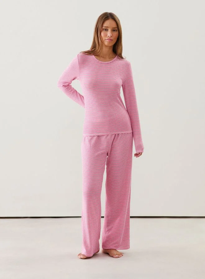 UNDIZ Striped knit thermocosy trousers