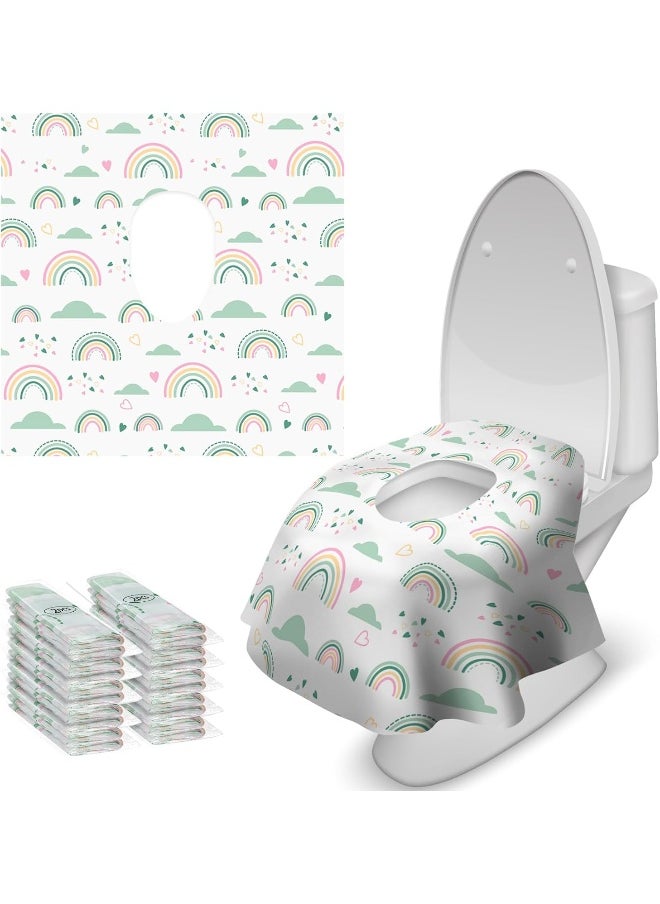 Blissful Diary Blissful Diary 20 Pcs Toilet Seat Covers Disposable for Toddlers & Adults, Extra Large Waterproof, Portable Package for Travel, Kids Potty Training  - Image 1