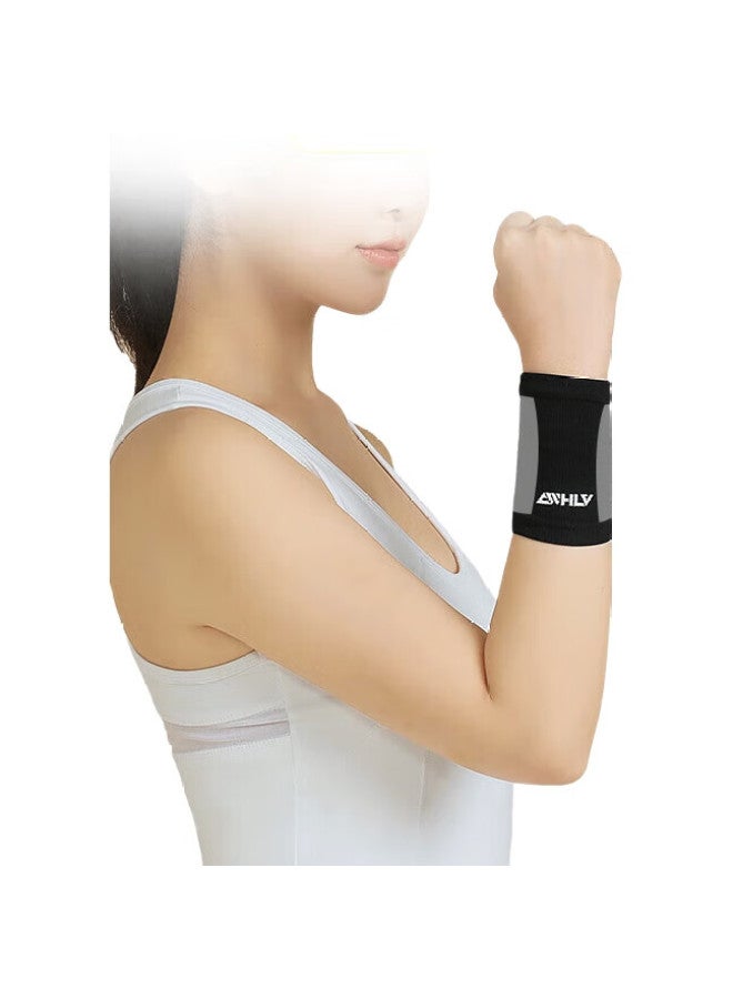 DM D&M Sports Wrist Guards For Men And Women, Wrist Protectors For Training, Basketball, Badminton, Fitness, Imported From Japan, Black, Two-Pack - Image 2