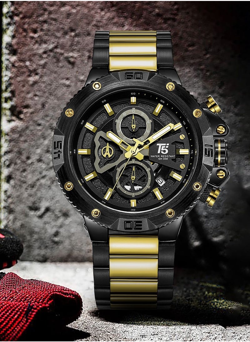 T5 - T5 Men's Chronograph Stainless Steel Watch - Image 1