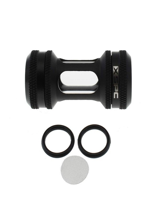 XSPC G1/4" Inline Filter, Matte Black - Image 1
