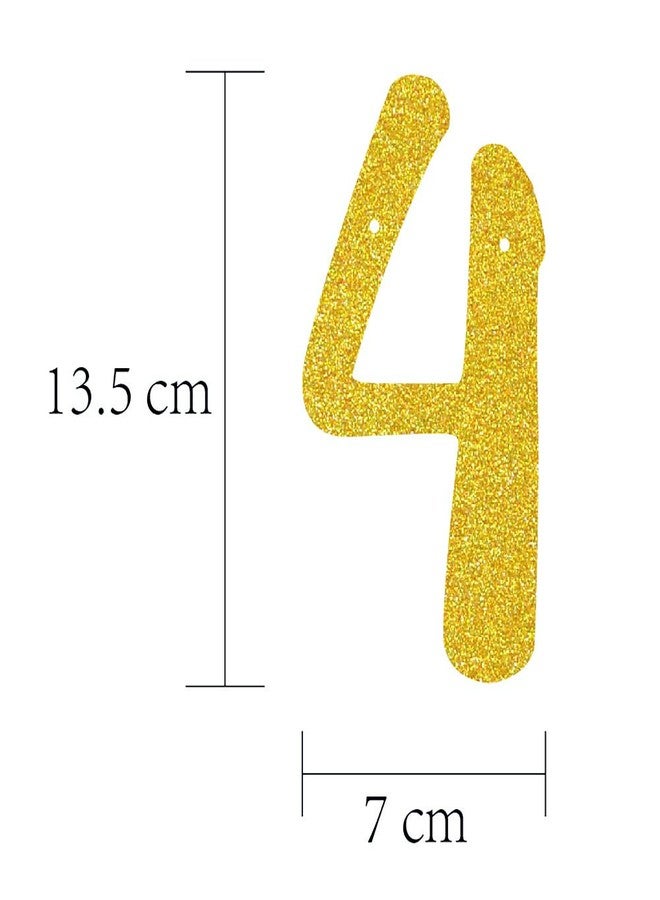 GOER Cheers to 40 Years and Champagne Glasses Gold Glitter Banner for 40th Birthday Party Decorations - Image 3