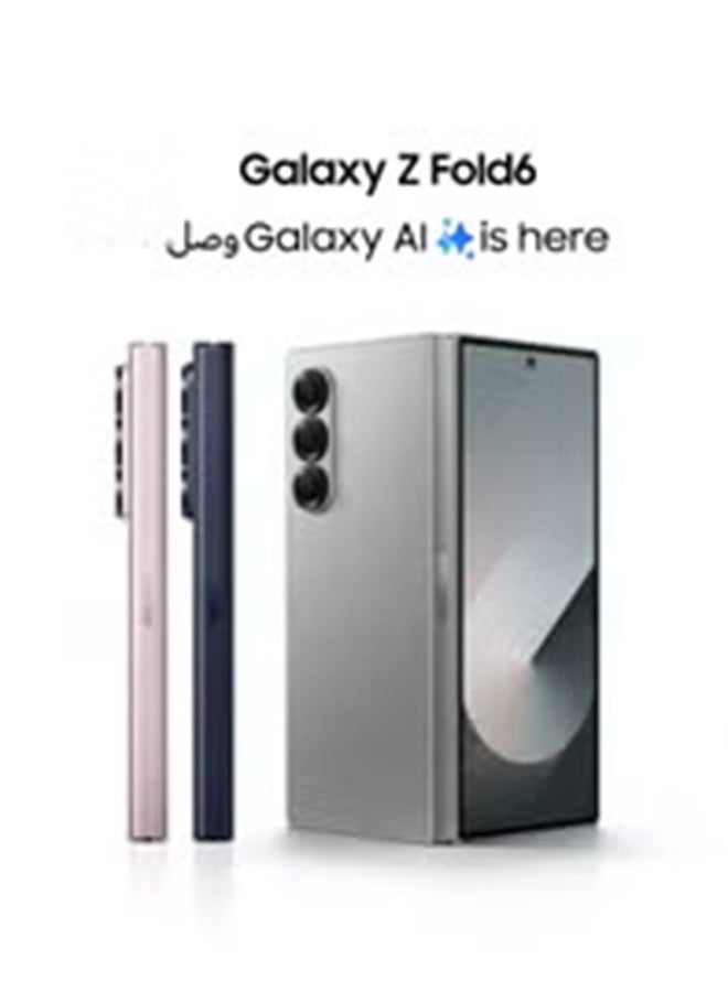 سامسونج هاتف Galaxy Z Fold 6 ثنائي الشريحة، باللون الوردي، وذاكرة الوصول العشوائي (RAM) سعة 12 جيجابايت، وذاكرة تخزين داخلية 512 جيجابايت، ويدعم تقنية 5G - الإصدار العالمي - Image 2