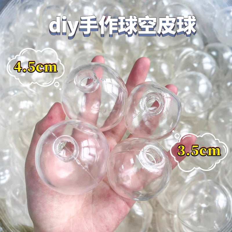 DIY Handmade Ball, Hollow Ball, Tpr Noise Ball, Handmade Squishy Toy with Lid, Stress Relief Squishy Toy Wholesale - Image 2