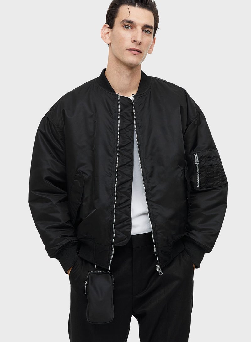 H&M Loose Fit Bomber Jacket  - Image 1
