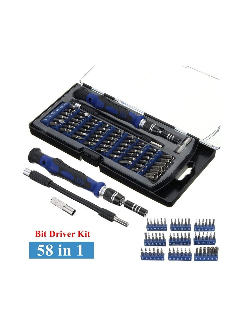 NIBEMINENT 58 in 1 Precision Screwdriver Set with 54 Bits Magnetic Driver Kits, Repair Tool Kit  - Image 2