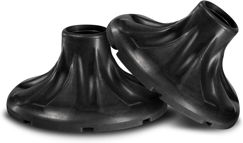 Asterom Cane Tips 3/4 Inch - Heavy Duty  Wide Base  All Terrain - Rubber Cane Tips  Walking Cane Accessories  Replacement Cane Tip (Pack of 2) - Image 2