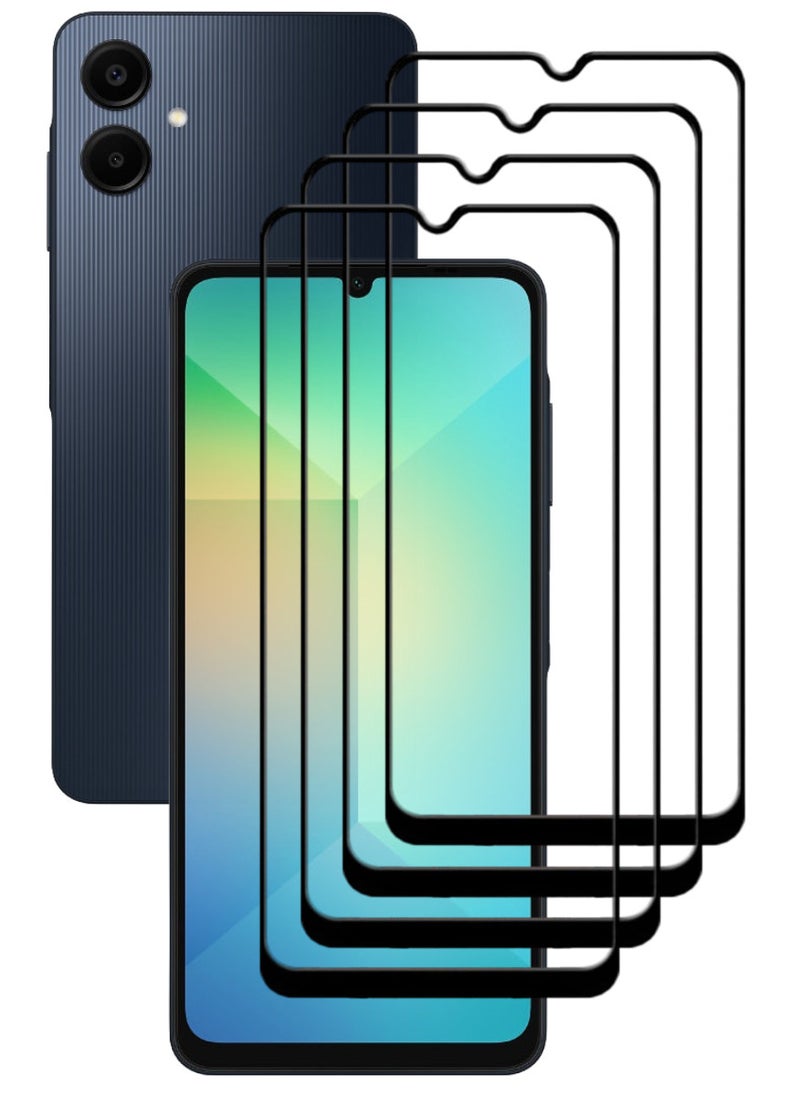 ACLIX 4 Pieces Antistatic ESD Dustproof Premium Quality High Definition Tempered Glass Screen Protector Designed For Samsung Galaxy A06 - Image 1