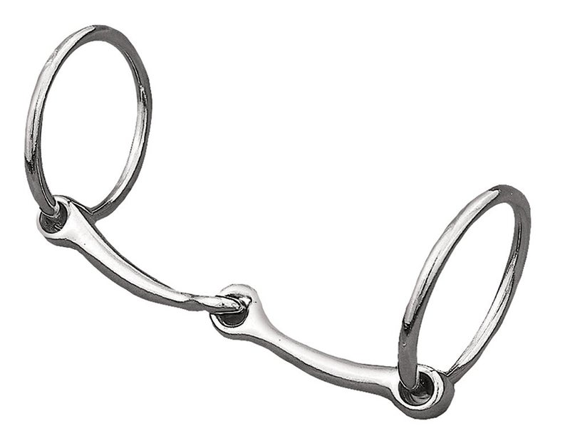 Weaver Leather All Purpose Ring Snaffle Bit, black