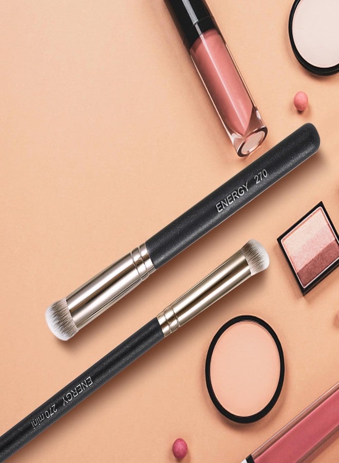ENERGY Concealer Brushes Set Small Dense Foundation Makeup Applicator for Under Eye Concealer Setting Powder Buffing Blending Vegan Face Brushes 2PCS - Image 2