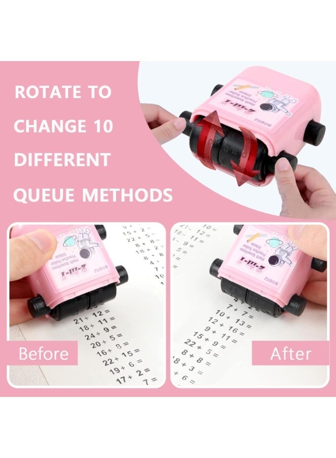 2 in-1 Teaching Roller Stamp - Reusable Fill-in-the-Blank Math Stamp for Practice within - Image 2
