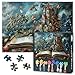 Rebotipy Jigsaw Puzzles for Adults Fantasy World Inside of The Book Puzzle Flowers Knowledge Butterfly Puzzles Castle Puzzles for Adults 1000 PiecesLandscape Challenge Impossible Games - Image 4