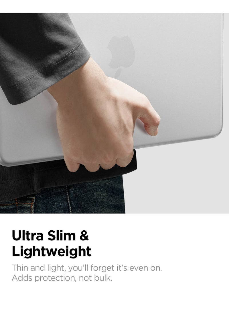 Spigen Air Skin for MacBook Neo case 13 inch (2026) Ultra Slim Thin cover Translucent Matte Protective Shell Fingerprint Resistant A3404 - Frost Clear - Image 5
