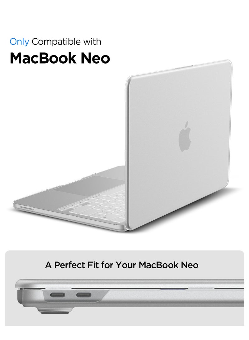 Spigen Air Skin for MacBook Neo case 13 inch (2026) Ultra Slim Thin cover Translucent Matte Protective Shell Fingerprint Resistant A3404 - Frost Clear - Image 3