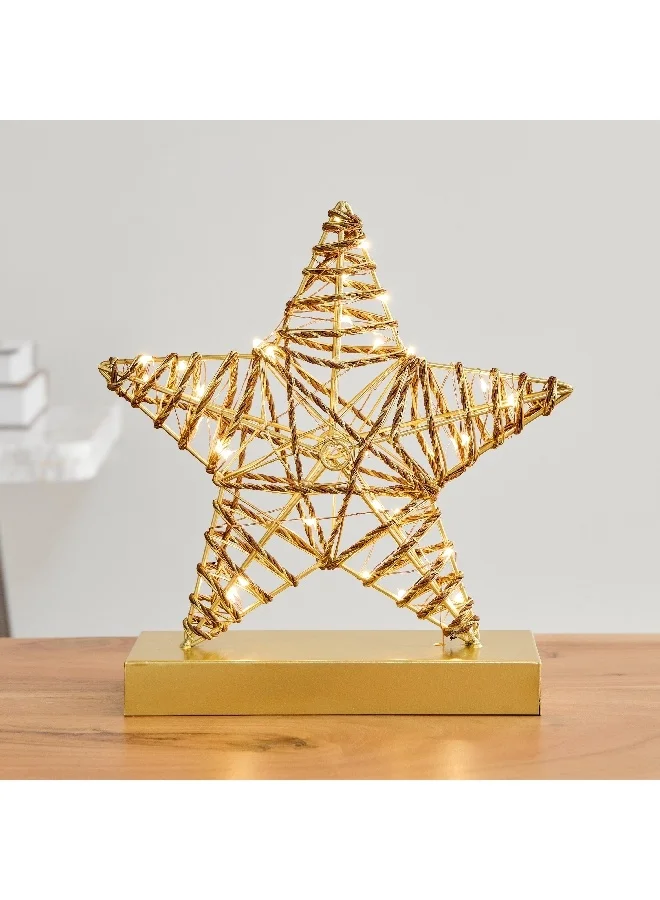 Home Box Asher Metal LED Star Accent 25 x 7.2 x 26.5 cm