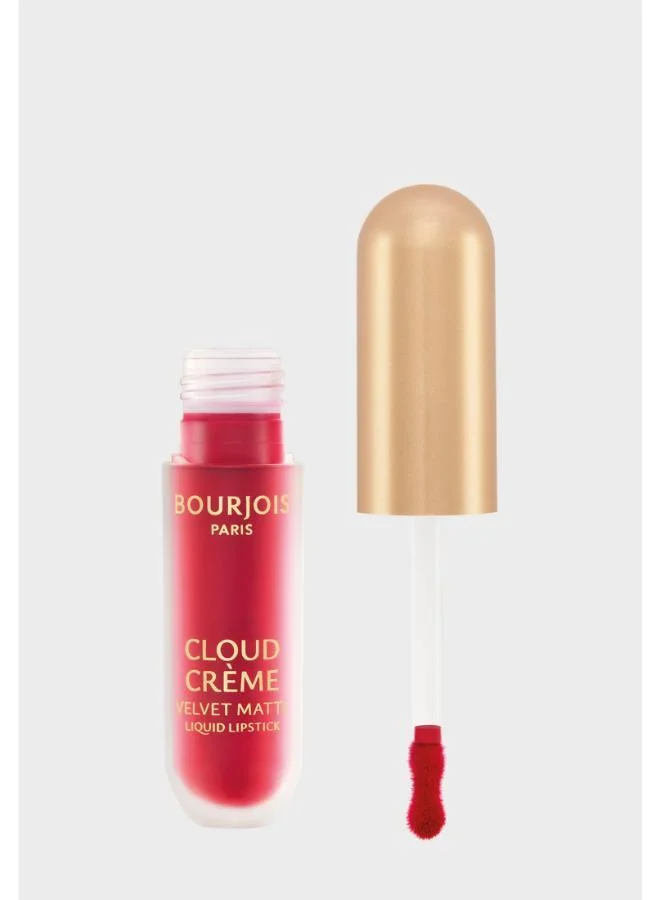 Bourjois Paris Cloud Crème Velvet Matte Liquid Lipstick - 07 - Red-y or Not, 3ml