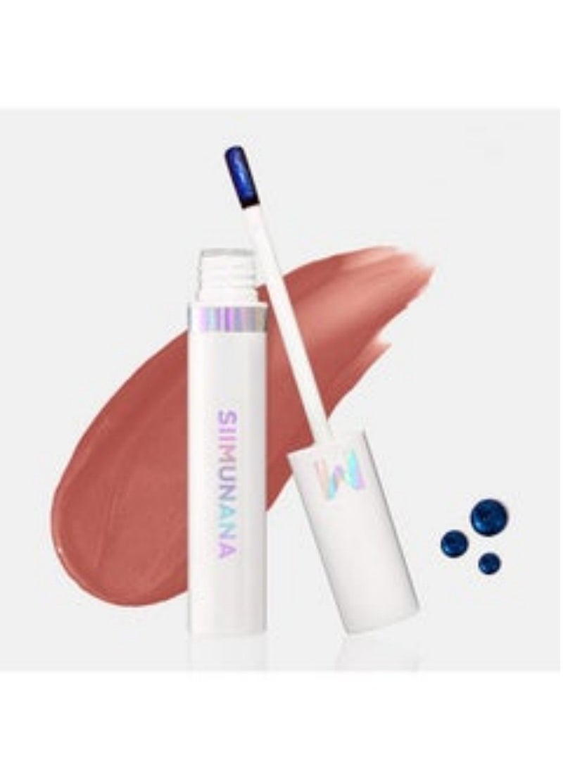 siimunana - Wonder Blading Romance Lip Stain Masque, Long-Lasting Waterproof & Transfer-Proof Pink Lip Tint, Matte Finish Peel-Off Lip Stain for Smooth & Vibrant Lips, 4ml -Lovely (Chestnut Brown) - Image 1