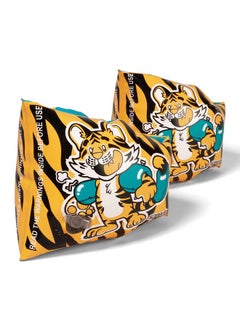 speedo Speedo Print Armbands Swim Confidence for Tot's - Orange & Green  - Image 1