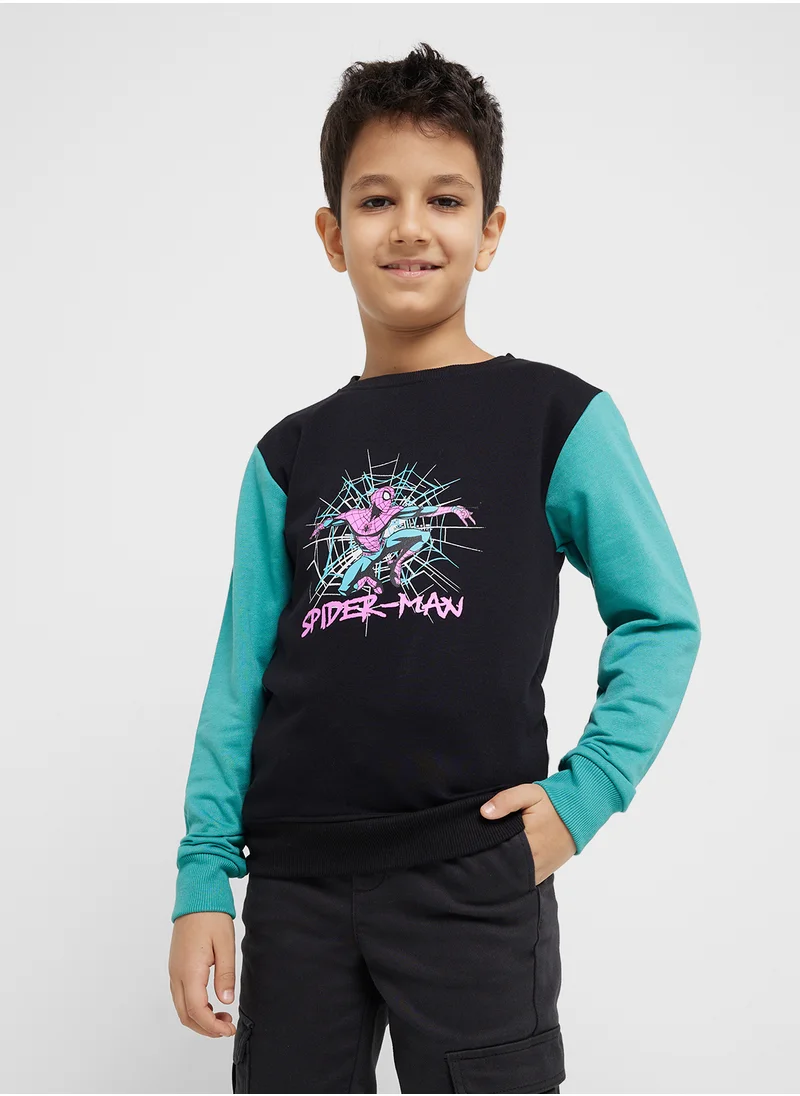 Disney Spiderman Graphic Sweatshirts