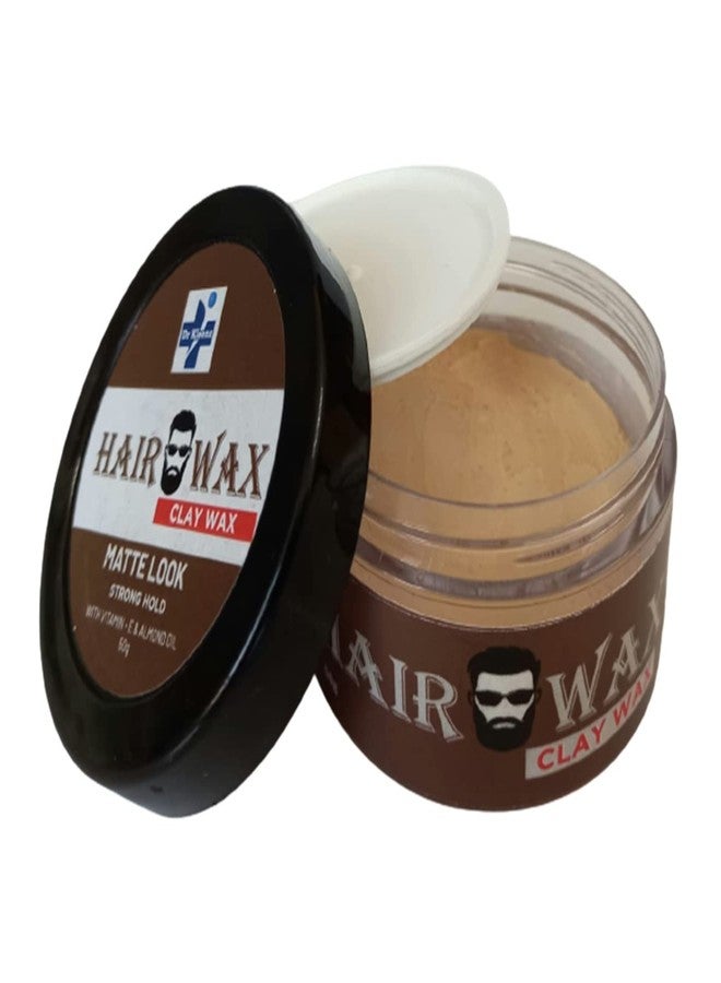 Dr Kleenz Clay Hair Wax | Matte Look | Strong Hold | Vitamin Enriched | Hair Style | 200 gm (50 Gm x 4) - Image 2