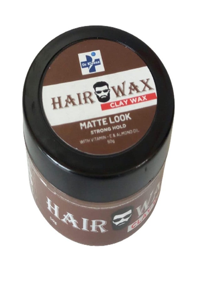 Dr Kleenz Clay Hair Wax | Matte Look | Strong Hold | Vitamin Enriched | Hair Style | 200 gm (50 Gm x 4) - Image 3