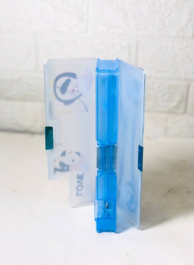 المقلمة  مقلمة البلاستيك 2 باب و 2 برايا كبيرة و صغيرة المقاس: ٨*٢٢ سم - Image 3