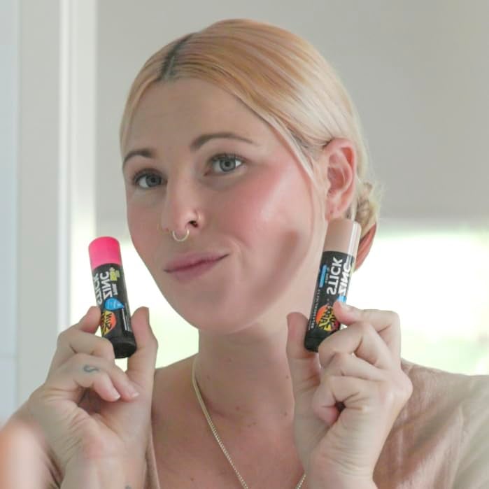 Sun Zapper Zinc Oxide Sunscreen Stick â€“ SPF 50+ Tinted 3-Pack (Light, Dark, Pink) â€“ Sunscreen Stick, SPF Makeup, Sunscreen Makeup, SPF Blush, Sunscreen Blush â€“ Water Resistant, Made in Australia - Image 3