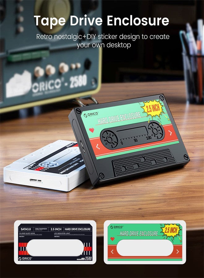 KASTWAVE 2.5'' Hard Drive Enclosure SATA to USB3.0 Computer HDD Enclosure for 7/9.5mm HDD SSD, Portable Enclosure with UASP Max 6TB Compatible with PS4/5, WD, Seagate - Image 4