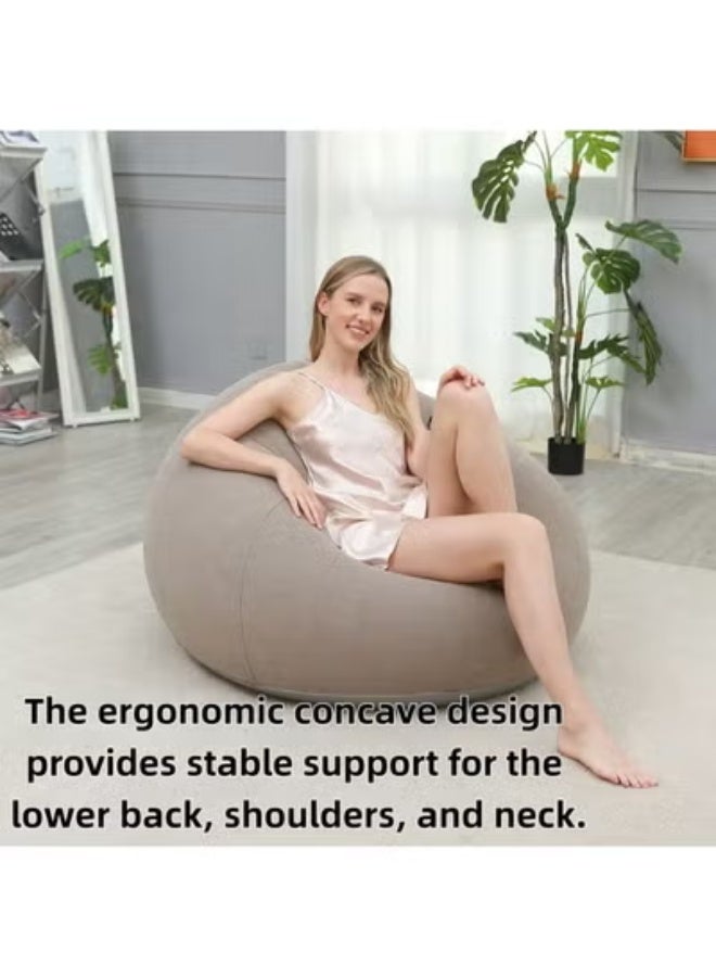 Inflatable sofa spherical sofa chair foldable outdoor leisure recliner sofa stool - Image 4