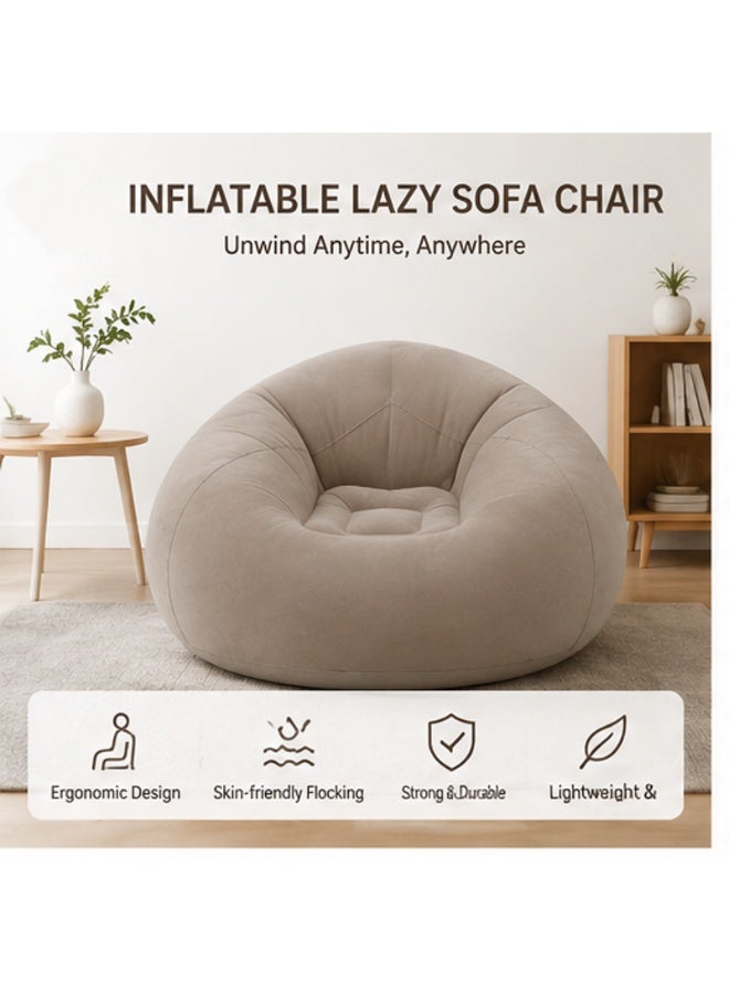 Inflatable sofa spherical sofa chair foldable outdoor leisure recliner sofa stool - Image 1