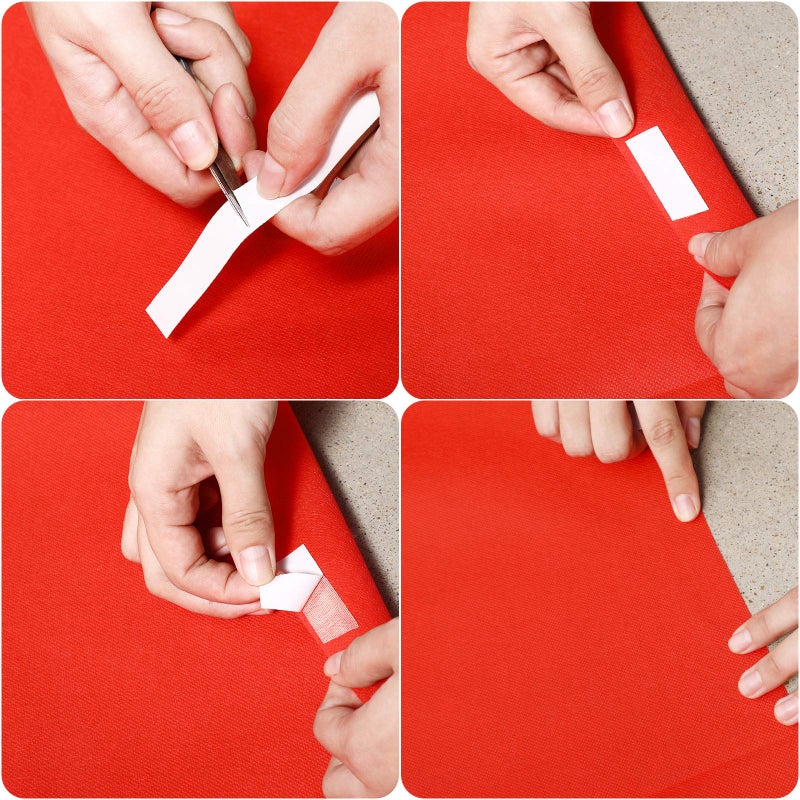 Shappy Red Carpet Runner Rug for Party 55gsm Thickness with 1 Piece Carpet Tape for Wedding Christmas Xmas Christmas Outdoor Accessories, Wedding Party Hallway Rug(2.6 x 30 Feet) - Image 4