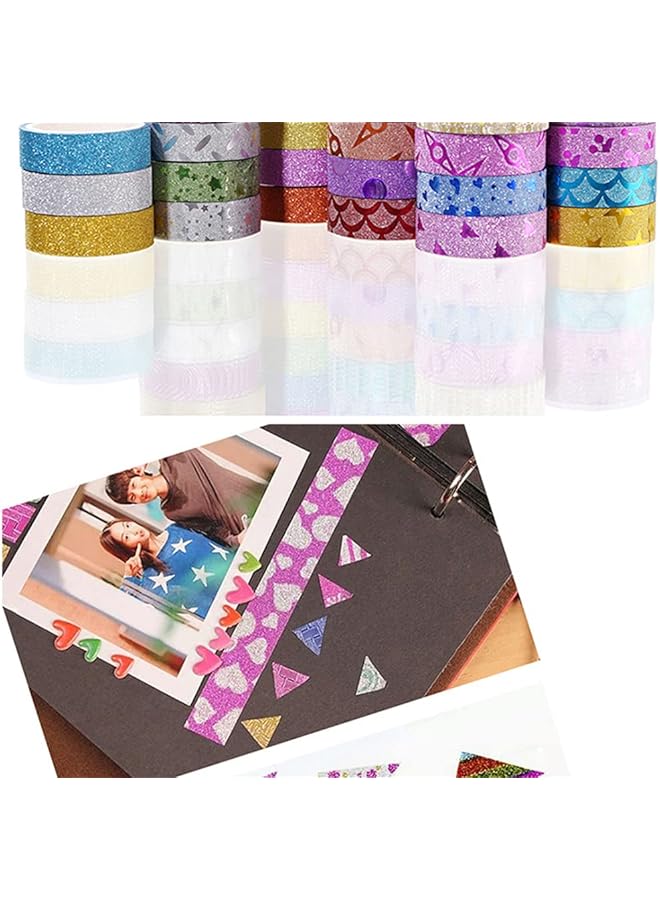 30 Rolls Masking Tape Set Decorative Craft Tape Collection For Diy And Gift Wrapping With Colorful Designs And Patterns Random Color