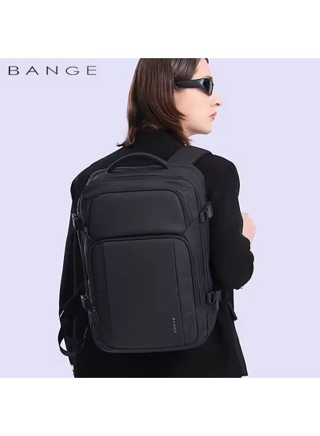Bange Waterproof Polyester Unisex Backpack Laptop Model 7690 Black - Image 2
