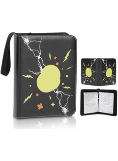 Generic Card tissue,400 Trading Cards Pocket PU Collection tissue with zippered Trading Card tissue,Collector Al,Double Sided Pockets Card Holder Carry Case for tcg,TCG,Sports Cards(Black)  - Image 1