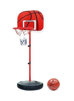 BLOOMING TIME Adjustable Basketball Outdoor Indoor Back Board Stand And Hoop Set Kid Toy  - Image 1