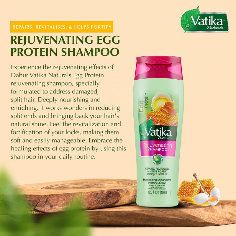 Dabur Vatika Egg Protein Shampoo 400ml - Image 3